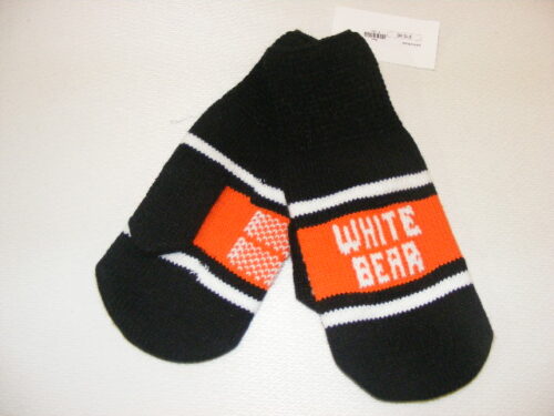 White Bear Knit Mittens