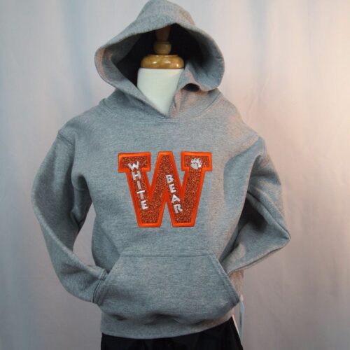 Youth Glitter "W" Hoodie