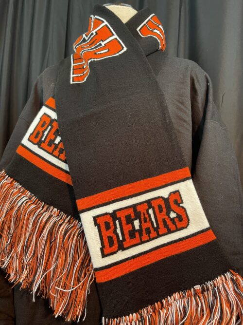 White Bear Fringe Scarf